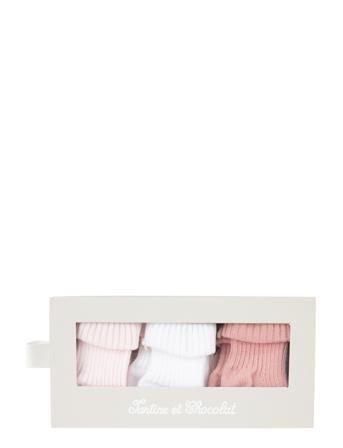 Kitchaussettes Socks & Tights Baby Socks Vaaleanpunainen Tartine Et Chocolat