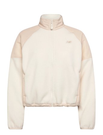 New Balance High Pile Fleece Jacket - Beige - XS