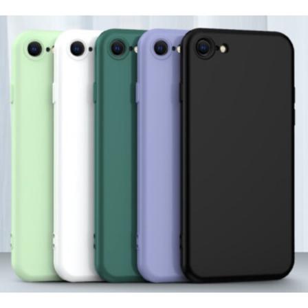 Iphone 7 / 8 / Se Mikrofiber Silikonskal Blå