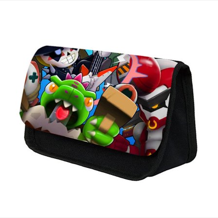 Vildmarksbråk penalhus til børn, dobbelt lag med stor kapacitet