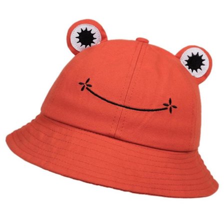 Barn-föräldrar Groda Bucket Hat För Kvinnor Sommar Höst Vanlig Kvinna Panama Outdoo