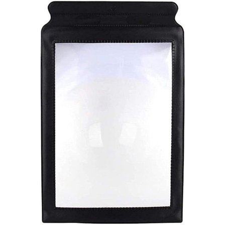 ING Leseforstørrelsesglass Forstørrer 3x Reduserer Tretthet Forstørrelsesglass Forstørrelsesark A4-størrelse Panel Forstørrelsesglass for personer med
