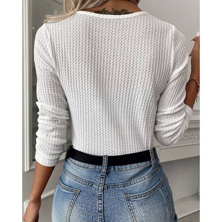 Ångad ärmlös V-ringad tunika för kvinnor att bära med leggings, lös passform, våffelstickade tröjor svart