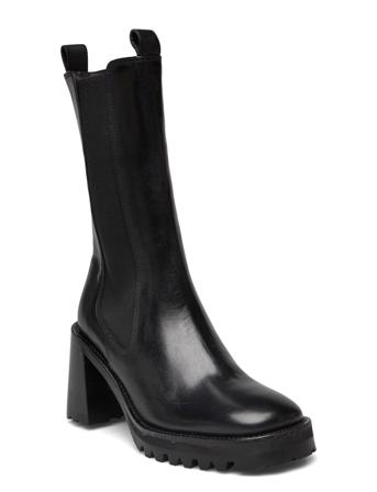 Booties Shoes Boots Ankle Boots Ankle Boot - Heel Svart Billi Bi