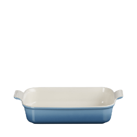 Le Creuset Rektangulär ugnsform Heritage stengods 32 cm Chambray Skålar Blå 4,0L /