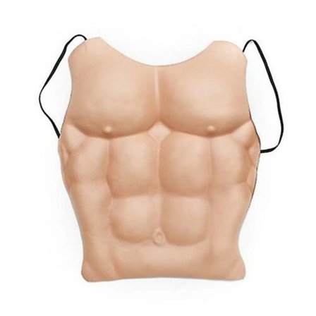 Falske Brystmuskler Mage Six Pack Abs Party Kostyme Rollelek Morsom Gave