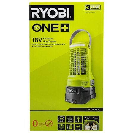 UV-insektslampor - RYOBI - RY18BZA-0 - 18V ONE+ - USB-port - Inbyggd LED-lampa