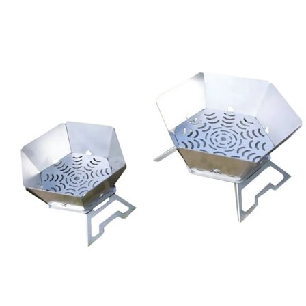 Camping Brazier Sammenleggbar Bål Komfyr Bærbar ved Brenner Leirbål