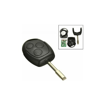 1 stk 3 knappers 433MHz fjernkontroll nøkkel FOB for Ford/Mondeo/fiesta/focus/KA t