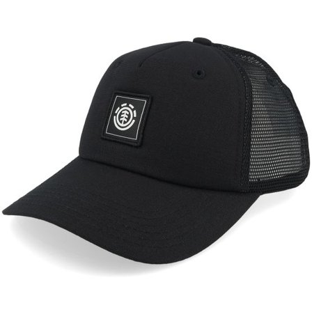 Element - Svart trucker Keps - Kids Icon Mesh Cap Flint Black A-Frame Trucker @ Hatstore