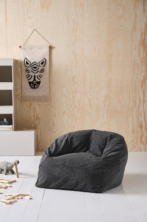 Jotex - Mini Barnestol Mørk grå - BEAN - Kjøp Barnelenestoler hos Jotex