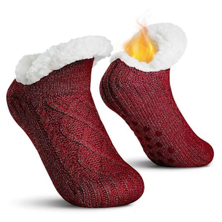 Tofflor Strumpor Dam Herr, Tjocka Fluffiga Strumpor med Grepp, Mjuka Varma Vinter Halkfria Strumpor Damer Flickor, Kvinnor Gåvor Inomhus Hem Hus Säng
