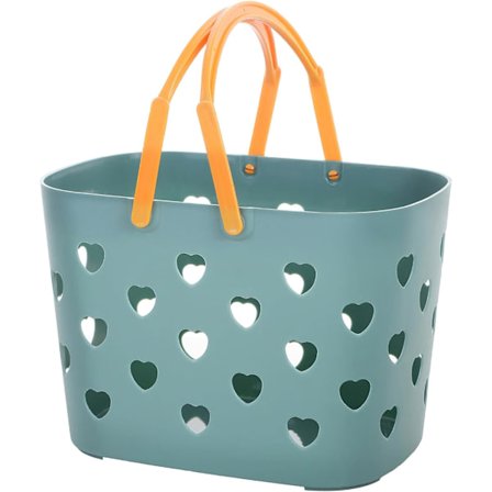 Plastduschkorg, Bärbar Duschkorg Organisatör Stor Kapacitet Duschkorg Behållare med Handtag för Badrum, Kök