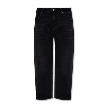 MM6 Maison Margiela Straight-cut jeans Sort, Dame