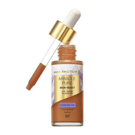 Max Factor Miracle Pure Skin Reset 2 In 1 Serum Foundation 90-95 Deep, Makeup, Ansigt, Foundation