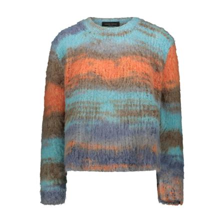Roberto Collina, Round-neck Knitwear Blauw, Dames, Maat:S