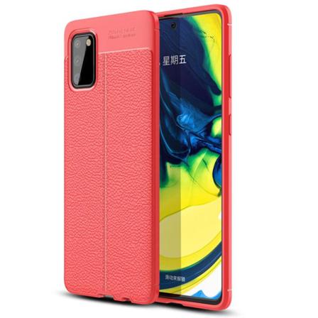 Samsung Galaxy S20 - Litchi Læder Design Cover Röd