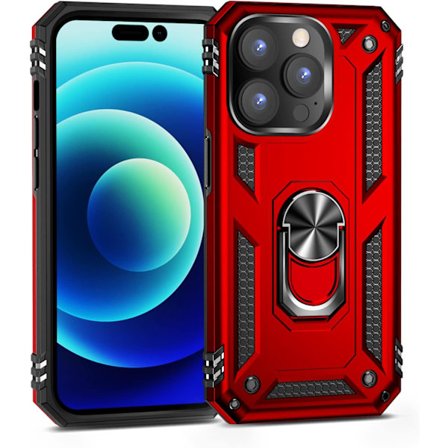 iPhone 14 Pro Max Etui, Ekstrem Beskyttelse Military Armor Dobbelt