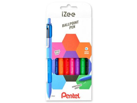 Pentel Kulpenna iZee 1,0 sort.färg 8/fp - Lyreco - Kontorsmaterial > Pennor > Kulpennor