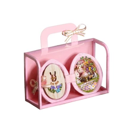 Bästa rabatt-kreativa DIY minihus mikro valnöt värld barn kreativa handgjorda DIY stuga modell - djungelrörelse