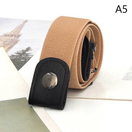 Dame Elastisk latbelte dame uten spenne belte jeans kjole elastisk