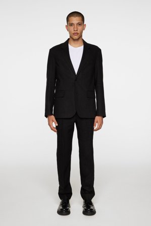 J.Lindeberg - Alban U Super Linen Blazer - Fashion - Black - Men - 48R