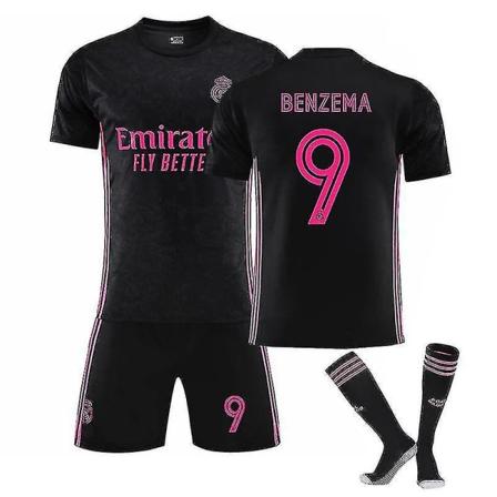 21 Real Madrid nr 9 Benzema Fotbollströja för barn/vuxna 21 Isco 22 Kids 21 Benzema 9 adults XS(160-165CM)