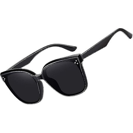 Överstora Solglasögon för Kvinnor Retro Lätt Ram Stora Linser Kvinnor