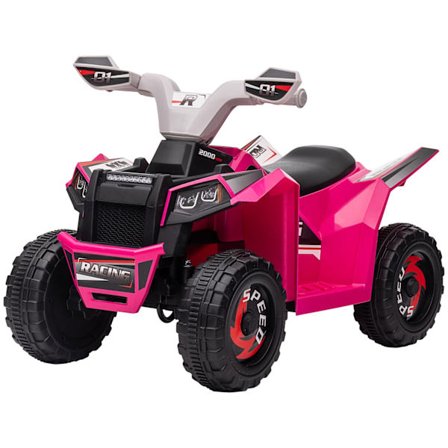 Elektrisk Børne-Quad, Mini-El-Quad Med Frem- Og Bakfunktion, 6 V Elbil Til Børn 1,5-3 År, 2,5 Km/T, Pink