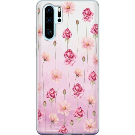 Kompatibelt Mobildeksel til Huawei P30 Pro Rose Petal Whisper