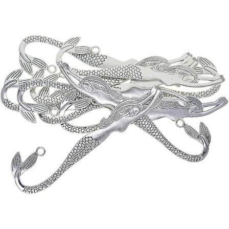 10 stk Sølv Havfrue Metall Bokmerker DIY Smykkefunn