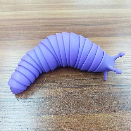 2022 Ny Fidget Toy Slug Ledad flexibel 3d Slug Fidget Toy purple