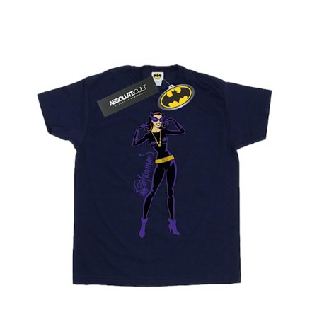 DC Comics Girls Catwoman Happy Pose Bomull T-shirt 7-8 år Marinblå