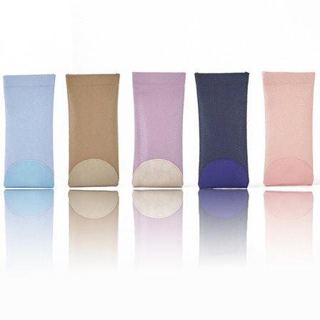 5-pack glasögonfodral - Mjukt filt slip-in fodral - Glasögonförvaringsfodral sminkväska Anti-scratch solglasögonväska