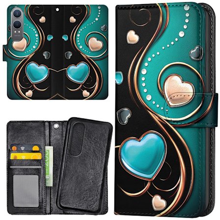 OnePlus Nord CE4 Lite 5G - Mobilcover/Etui Cover Hjerter