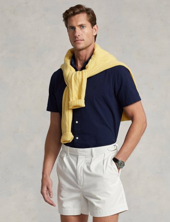 Polo Ralph Lauren 40/1 Seersucker-Cubdppcsss - Navy - M