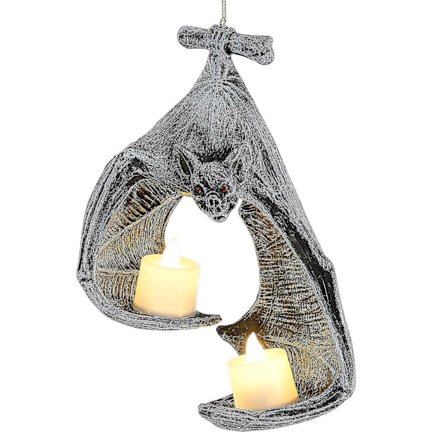 Fledermus Vægholder til Teelys Fledermaus Lysestager Harpiks Håndværk Dekoration