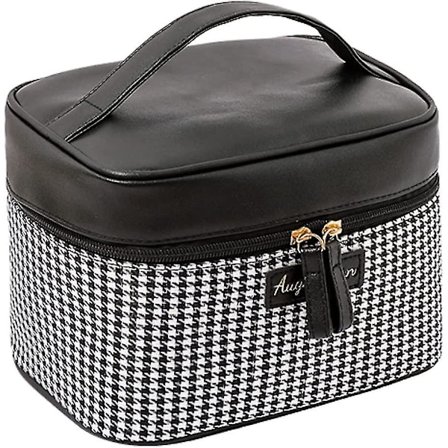 Toiletaske til kvinder, Kosmetikpose, 3-i-1 Toiletaske, Hunde-tandmønstret Toiletaskegave