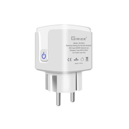 Wifi Smart Plug 20A EU Smart Socket Uttag med Ström Monitor Timer