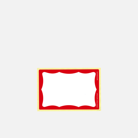 Spectrum OG Name Tag Stickers Red 100 pcs
