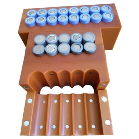 Svejseskabelon til Battericeller 2X5 med Magnet – Stabil Bund | 10 Celler | Kompatibel med 18650, 26650