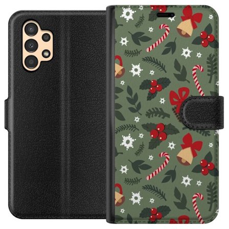 Kompatibelt Lommeboketui til Samsung Samsung Galaxy A13 God Jul mønster