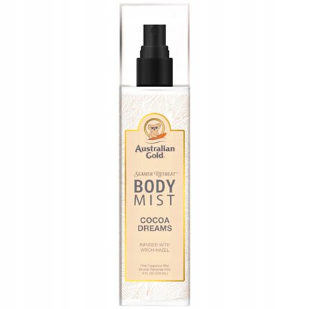 Australian Gold Cocoa Drømme Fugtgivende Kropsmist – Solduftende Let Væske 237 Ml