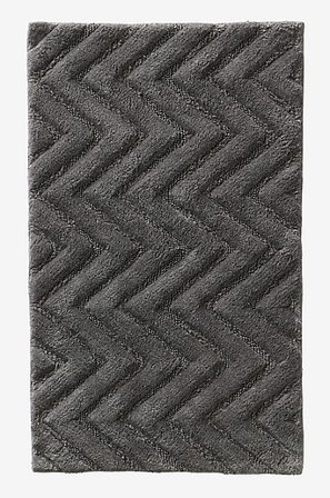 Jotex - Badrumsmatta 80x150 Cm Bomull Grå Enfärgat ARILD - Köp Badrumsmattor hos Jotex