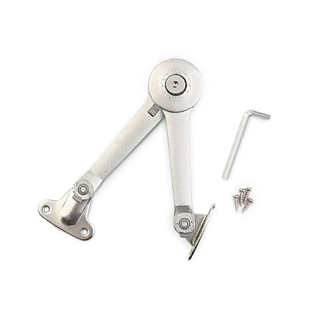 2 st mjuka stängningslock stöd gångjärn med skruvar & amp; insexnyckel, fällbara lockstöd gångjärn för köksdörr skåp garderob leksakslåda lyft upp 