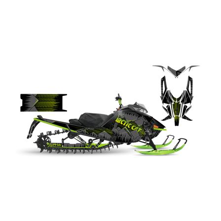 Dekalkit SweTown Oddworld-Grønn - Arctic Cat M8000 Mountain Cat Alpha One 165 2019-2020