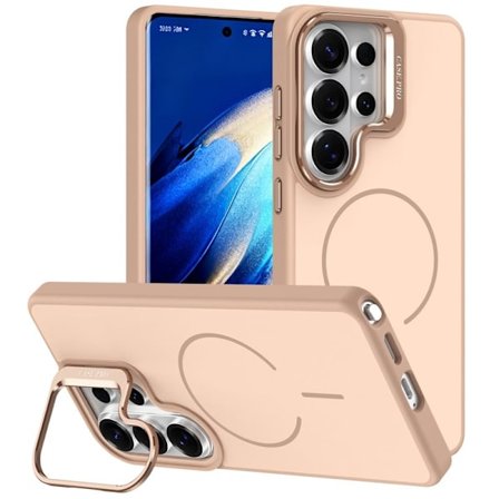 Mobilskal till Samsung Galaxy S26 Ultra Plast Med Ställ - Guld