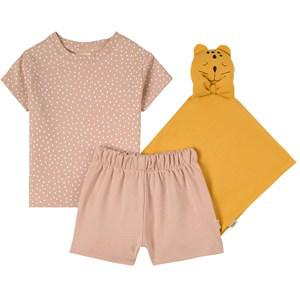 Buddy & Hope Pink Dotted Pajamas With A Cuddle Blanket 74/80 cm - Nightwear - 74/80 cm - Pink