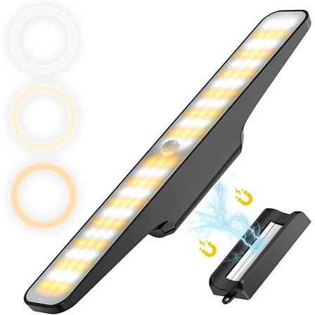 Under Cabinet Lights Bevegelsessensor, Trådløs 78 Led Benkebelysning 4500mah Usb Oppladbar Magnetisk Skaplys, Dimbar, kjøkken Garderobe Skap (