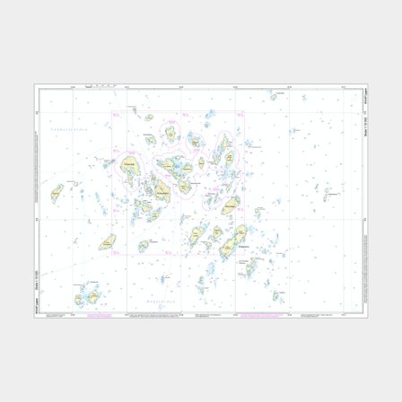Carta especial Hydrographica 613-07A Lygna, A2 plano (não dobrado)
